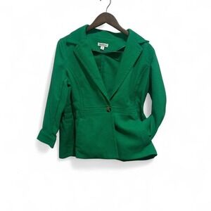Green textured blazer,‎ ideal for casual or workwear size medium